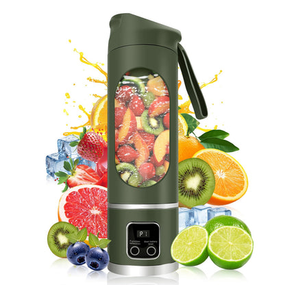 Portable USB Rechargeable Blender & Juicer – Personal Wireless Mini Smoothie Maker with Stainless Steel Blades for Shakes & Juices