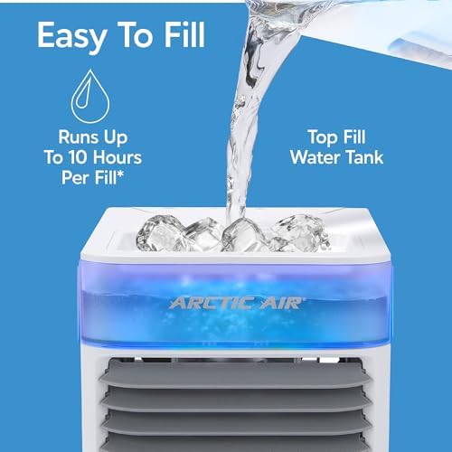 Arctic Air Ultra Evaporative Air Cooler By Ontel Portable 3 Speed Hydro Chill Technology With Cable Non Rechargeable